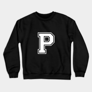 Initial Letter P - Varsity Style Design Crewneck Sweatshirt